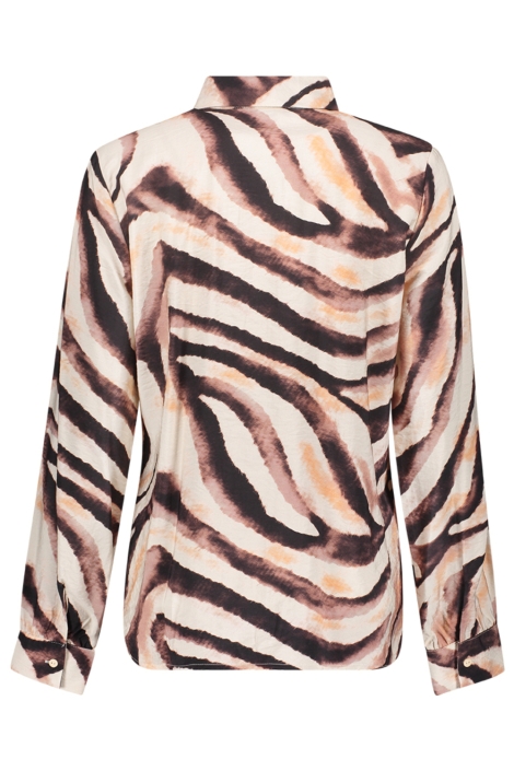 Geisha zand dames blouse | Achteraanzicht