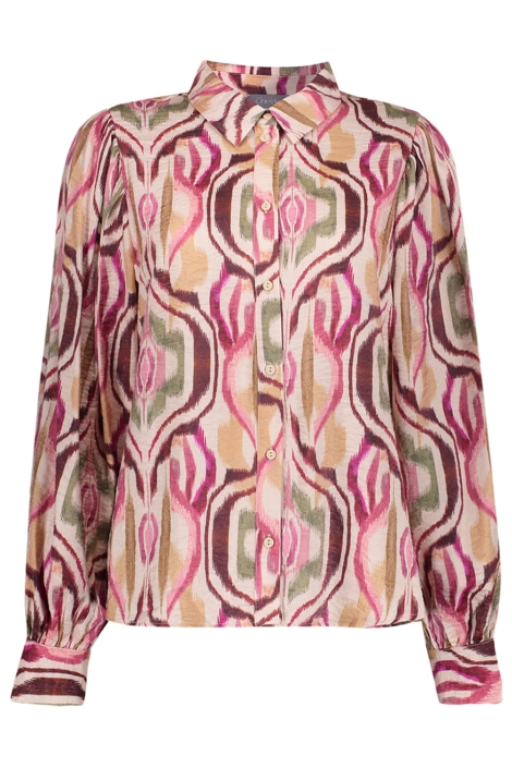 Geisha zand dames blouse | Vooraanzicht