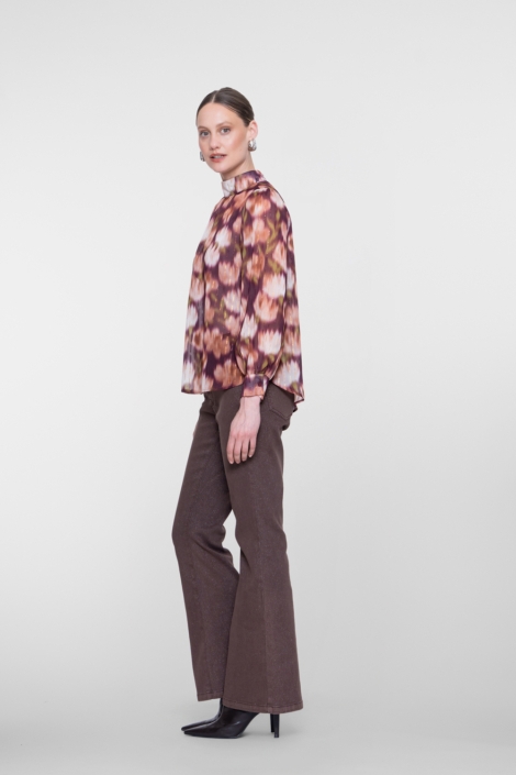 Geisha paarse dames blouse | Model