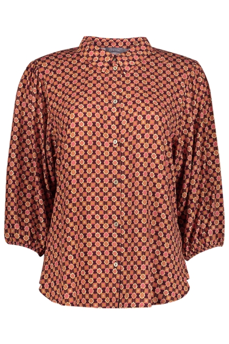 Geisha oranje dames blouse | Vooraanzicht