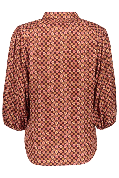 Geisha oranje dames blouse | Achteraanzicht