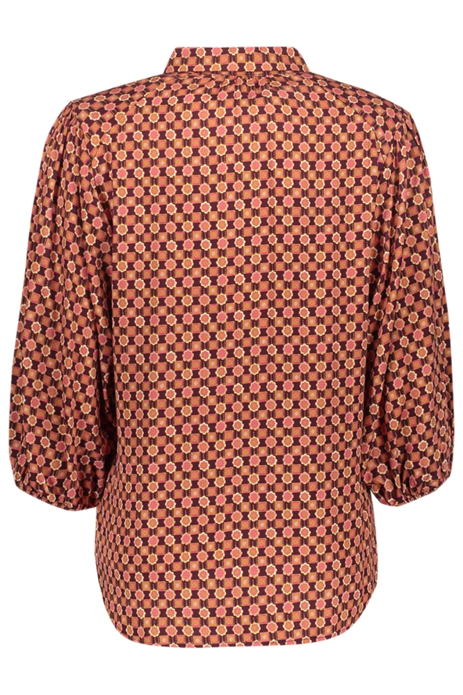 Geisha oranje dames blouse | Achteraanzicht