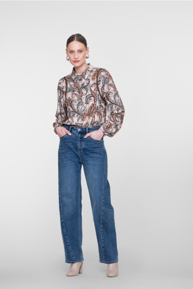 Geisha zand dames blouse | Model