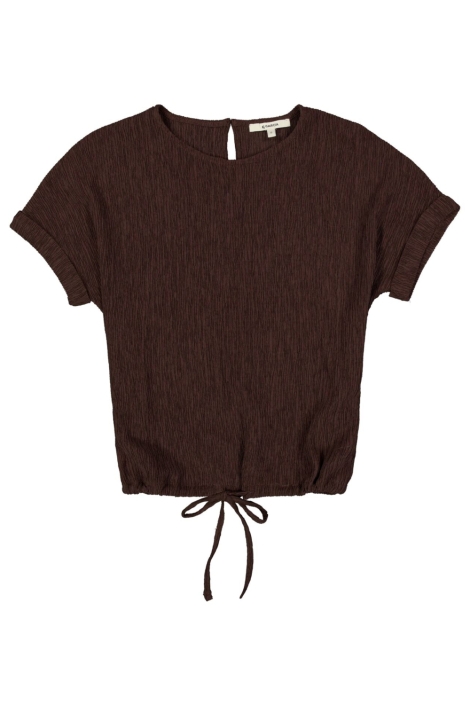 Garcia bruine dames t-shirt | Vooraanzicht