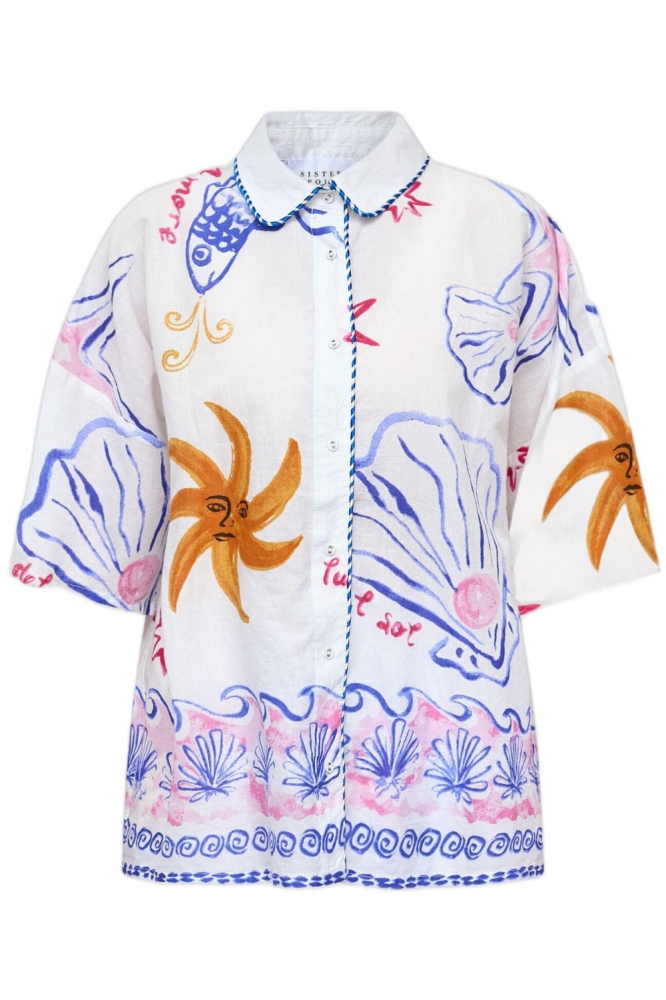 SisterS point witte dames blouse | Vooraanzicht