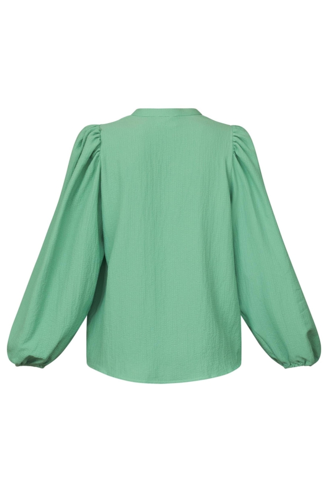 SisterS point groene dames blouse | Achteraanzicht