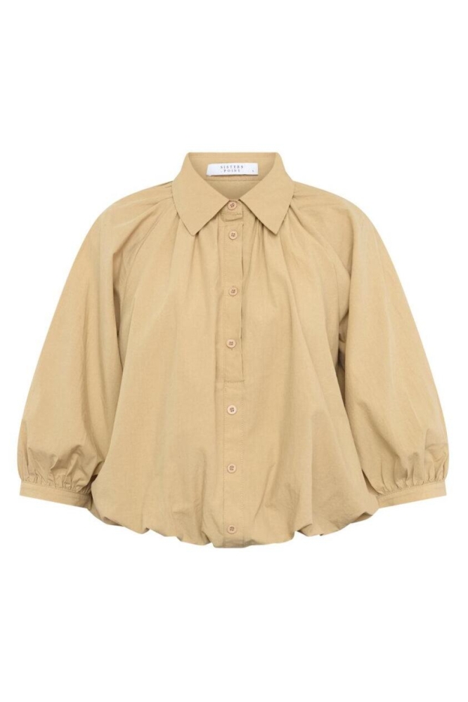 SisterS point camel dames blouse | Vooraanzicht