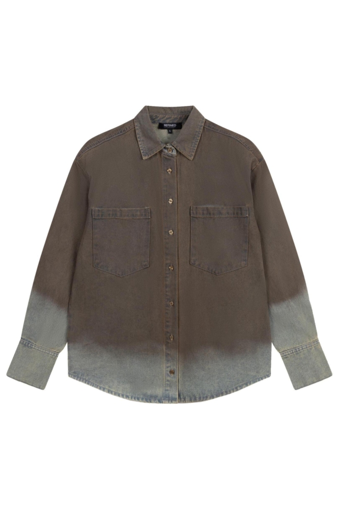 Refined Department bruine dames blouse | Vooraanzicht