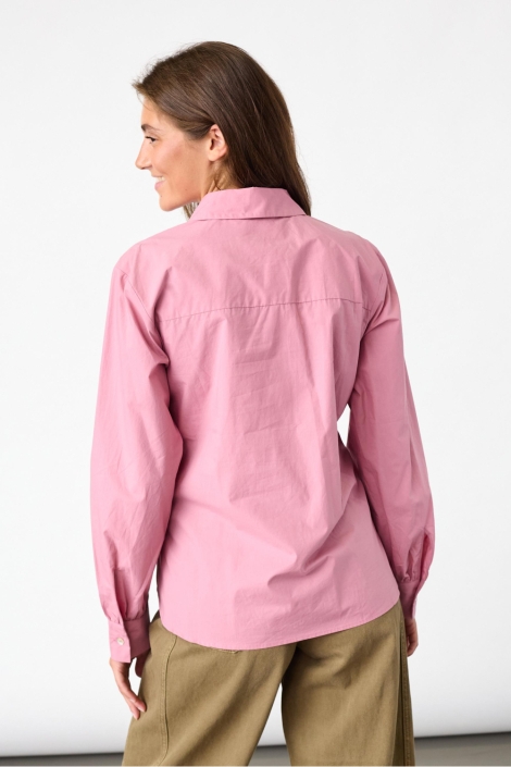 SisterS point roze dames blouse | Model achteraanzicht