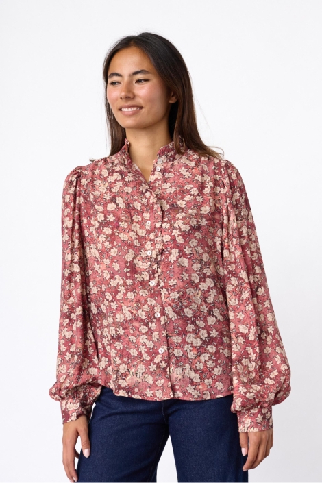 SisterS point roze dames blouse | Model vooraanzicht