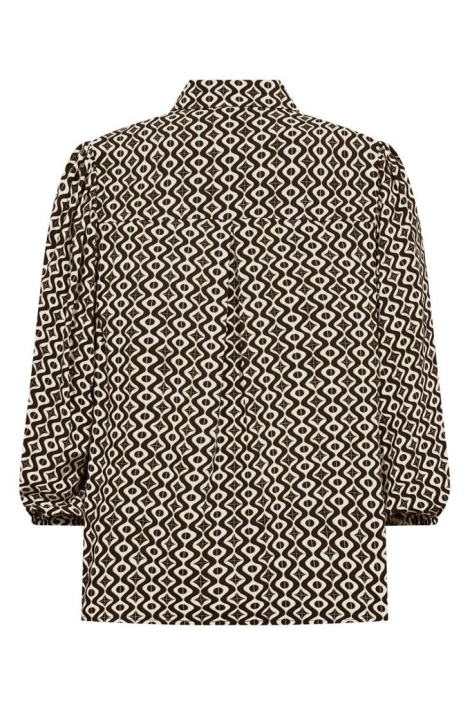 Freequent beige dames blouse | Achteraanzicht