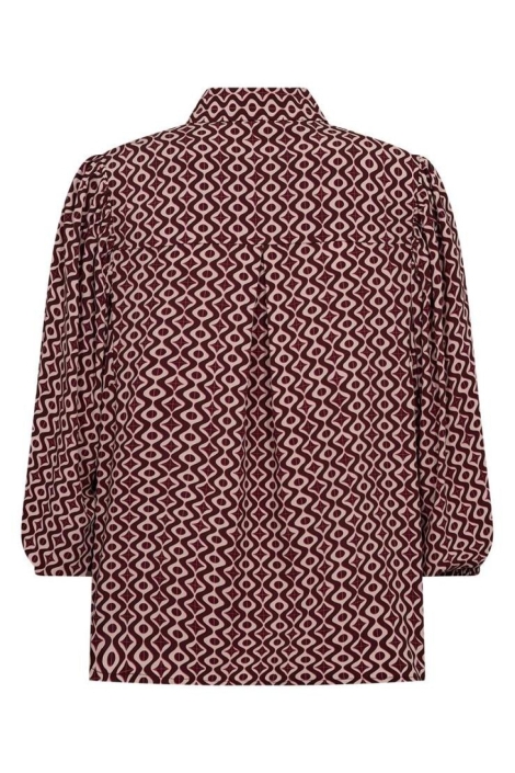 Freequent paarse dames blouse | Achteraanzicht