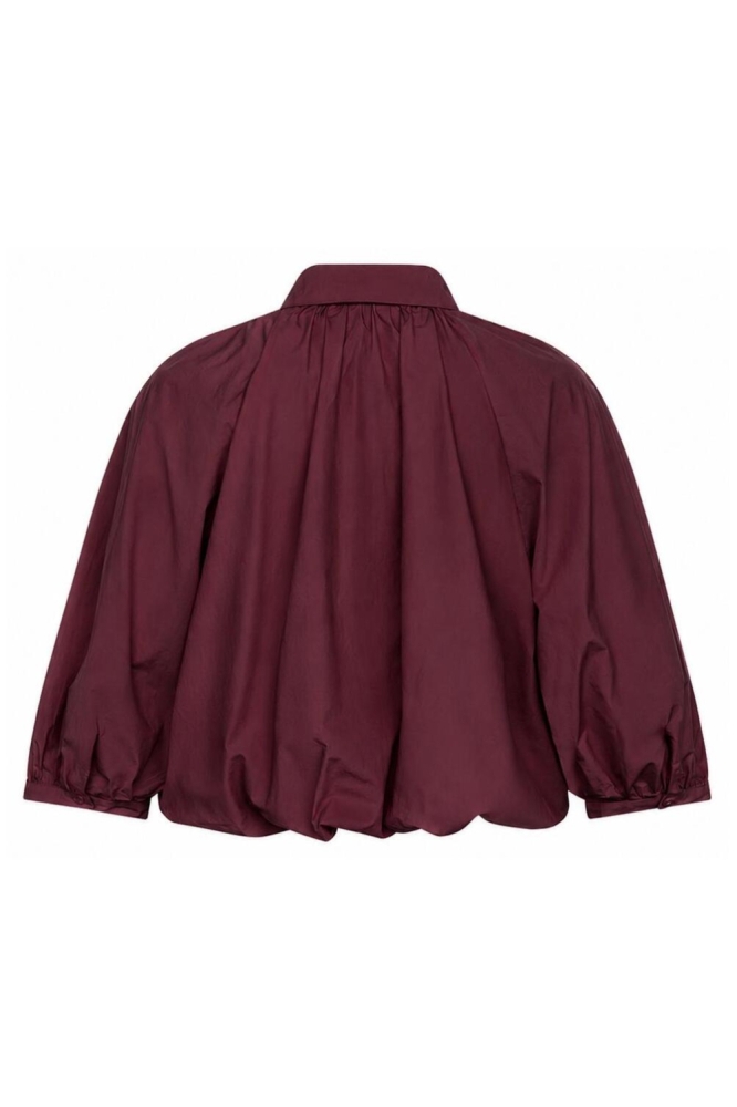 SisterS point bordeaux dames blouse | Achteraanzicht