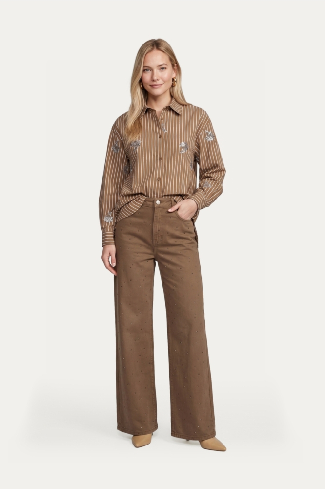 C&S The Label beige dames blouse | Model