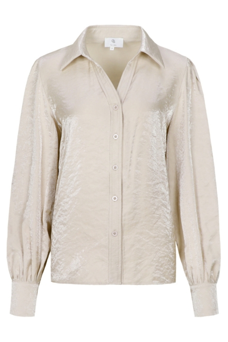 C&S The Label zand dames blouse | Vooraanzicht
