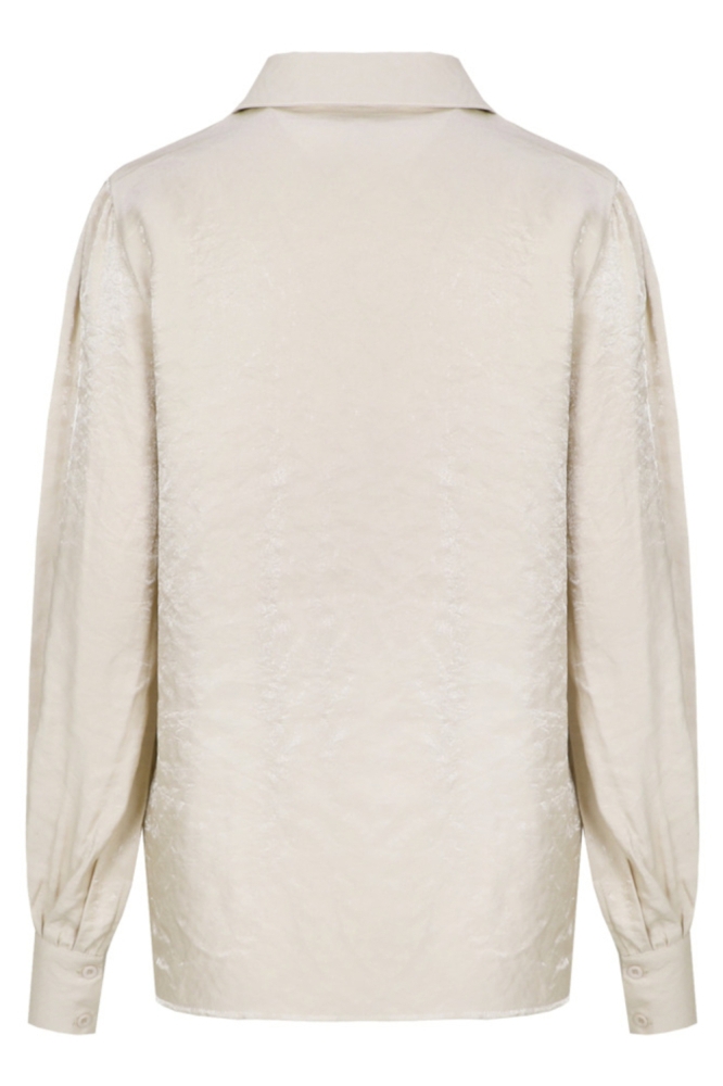 C&S The Label zand dames blouse | Vooraanzicht