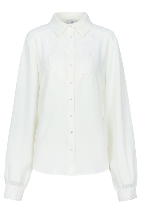 C&S The Label witte dames blouse | Vooraanzicht