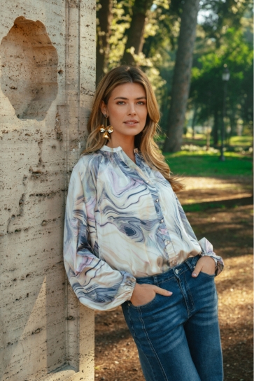 C&S The Label Blouse LIVELY BLOUSE 26NQH08 Lilac/Color mix