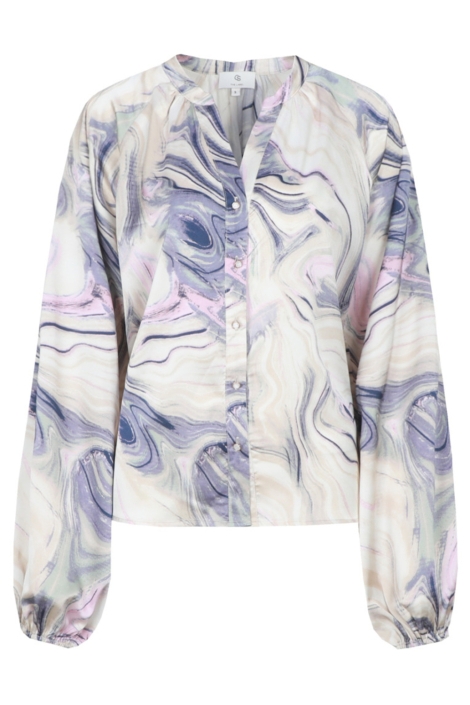 C&S The Label beige dames blouse | Vooraanzicht