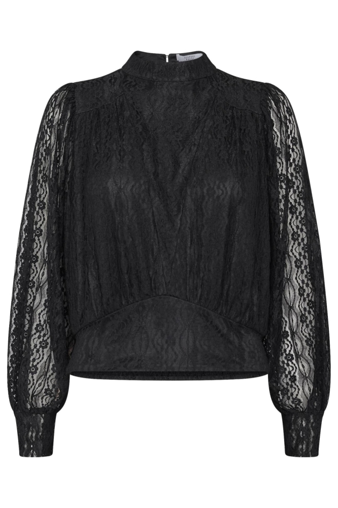 SisterS point zwarte dames blouse | Vooraanzicht