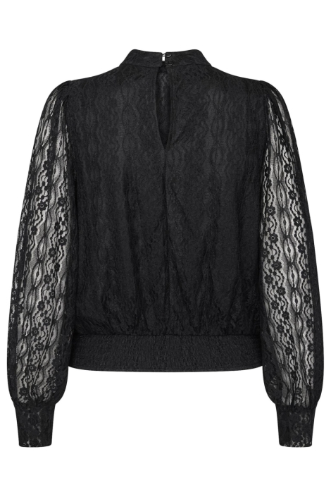 SisterS point zwarte dames blouse | Achteraanzicht