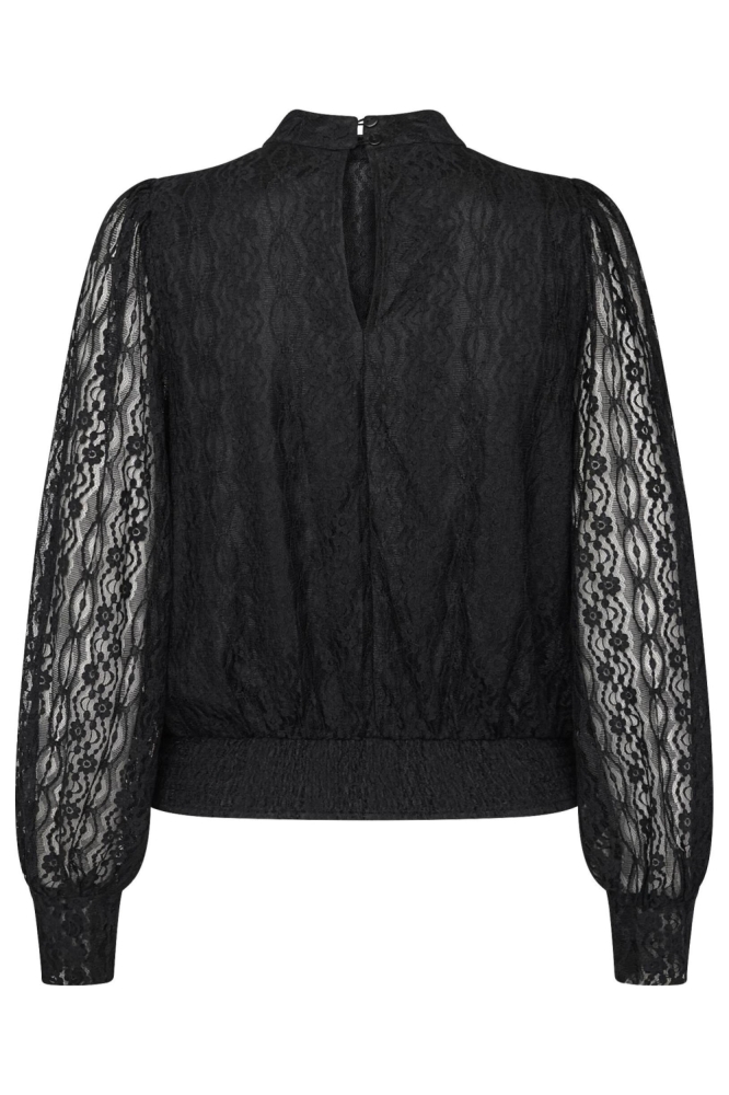 SisterS point zwarte dames blouse | Achteraanzicht