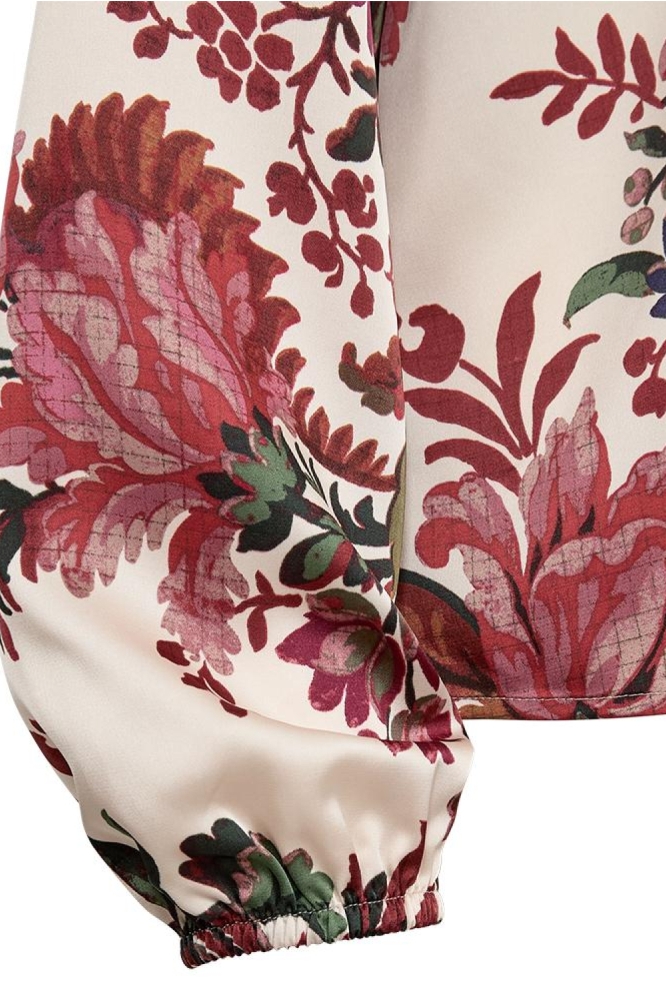 Freequent ecru dames blouse | Close up