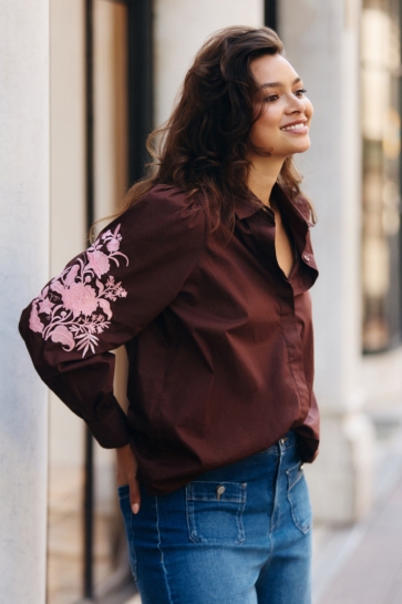 LolaLiza Blouse C MILOU 2F 05703254 CHOCO PINK