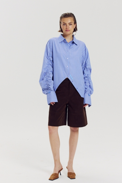 Harper & Yve blauwe dames blouse | Model