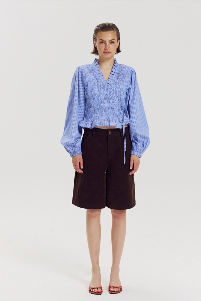 Harper & Yve blauwe dames blouse | Model