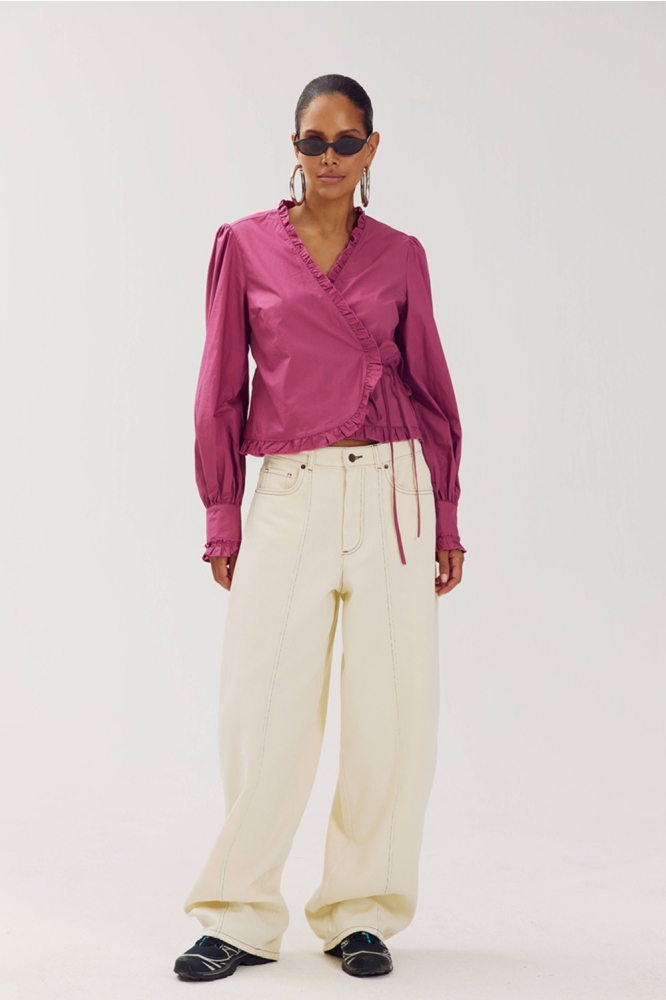 Harper & Yve paarse dames blouse | Model