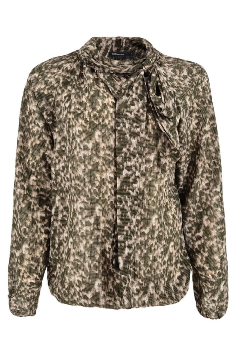 FOS Amsterdam bruine dames blouse | Vooraanzicht