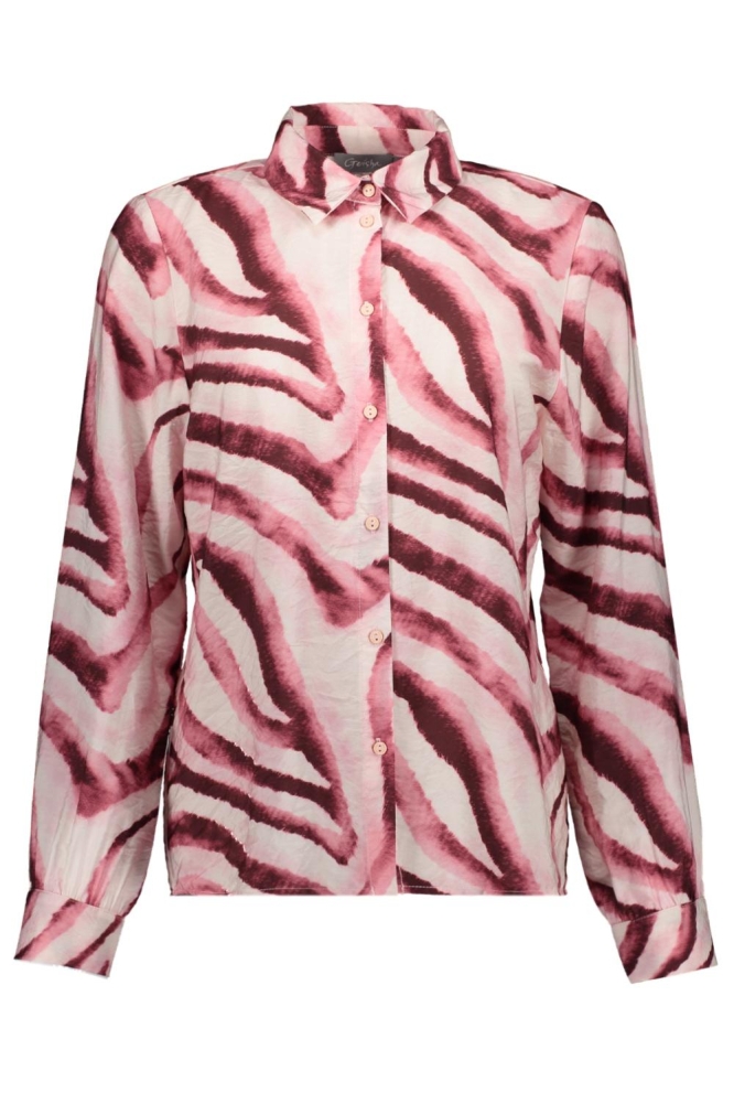 Geisha roze dames blouse | Vooraanzicht