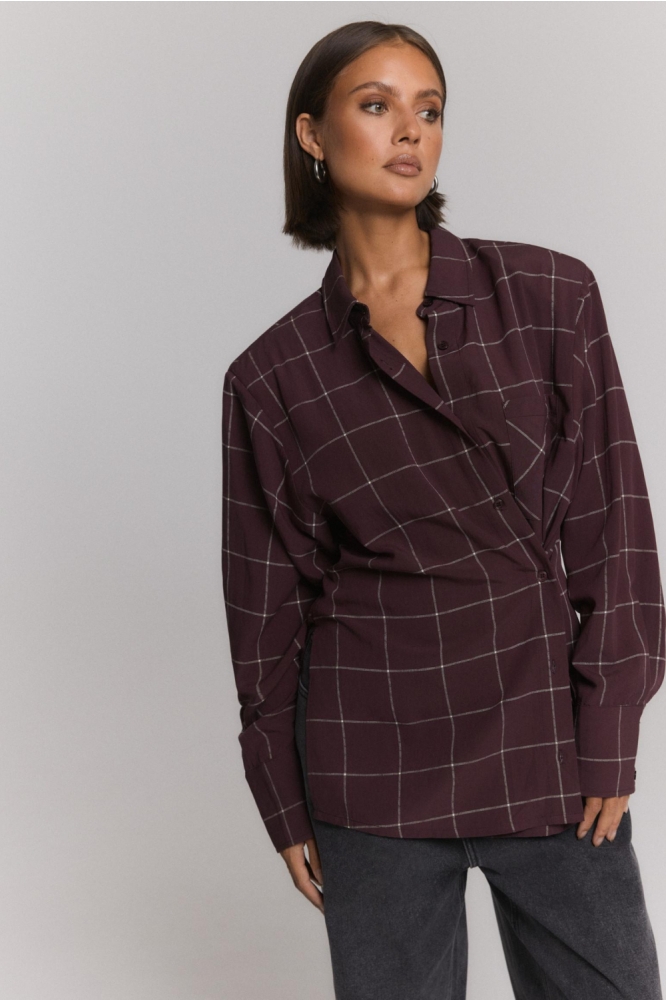 Refined Department bordeaux dames blouse | Model