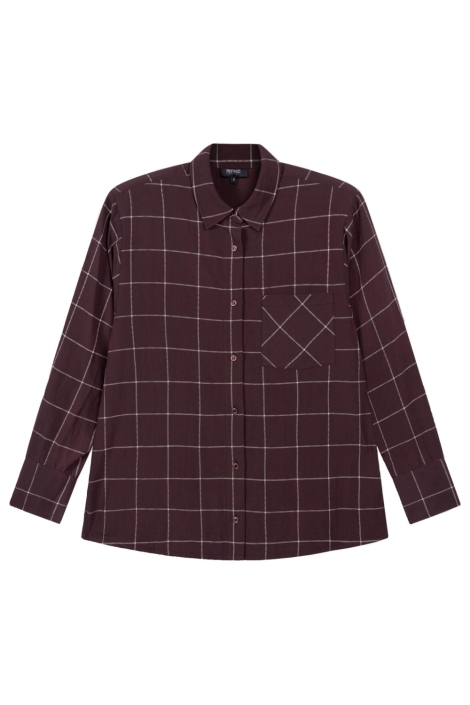 Refined Department bordeaux dames blouse | Vooraanzicht