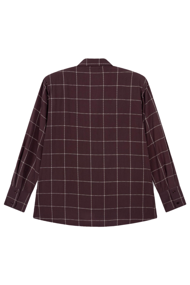 Refined Department bordeaux dames blouse | Achteraanzicht