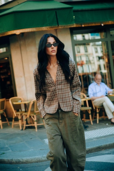 Refined Department Blazer SYD WOVEN BLOUSE SMALL CHECK R2609961107 625 CHECK