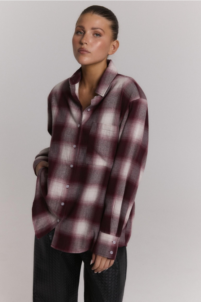 Refined Department bordeaux dames blouse | Model