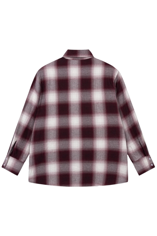 Refined Department bordeaux dames blouse | Achteraanzicht
