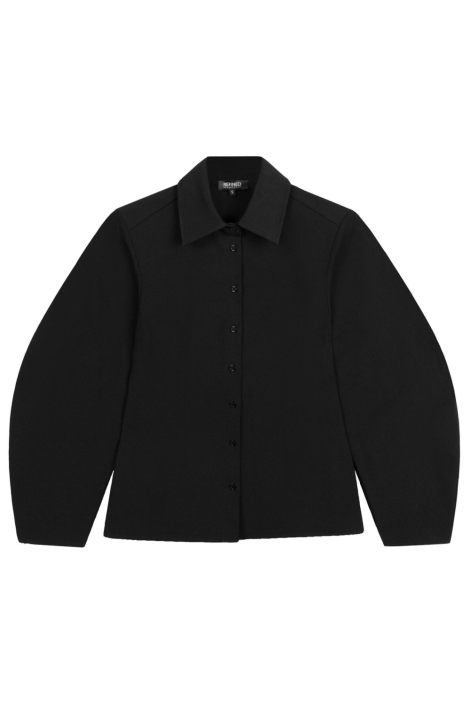 Refined Department zwarte dames blouse | Vooraanzicht