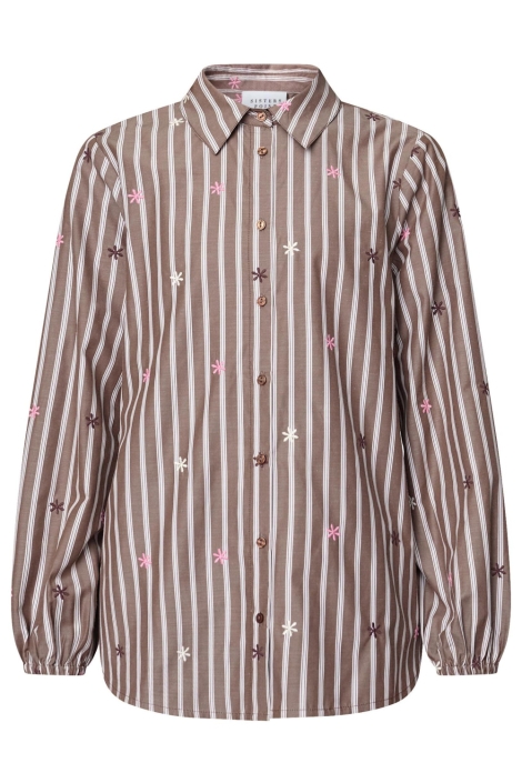SisterS point bruine dames blouse | Vooraanzicht