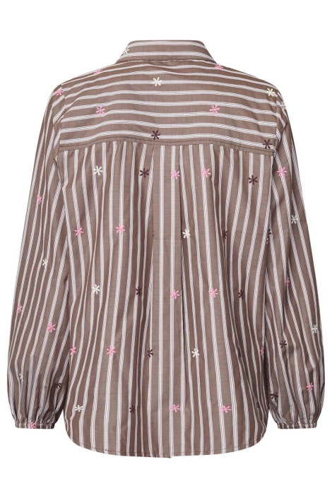 SisterS point bruine dames blouse | Achteraanzicht