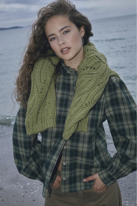 SisterS point groene dames blouse | Sfeerbeeld, In situatie