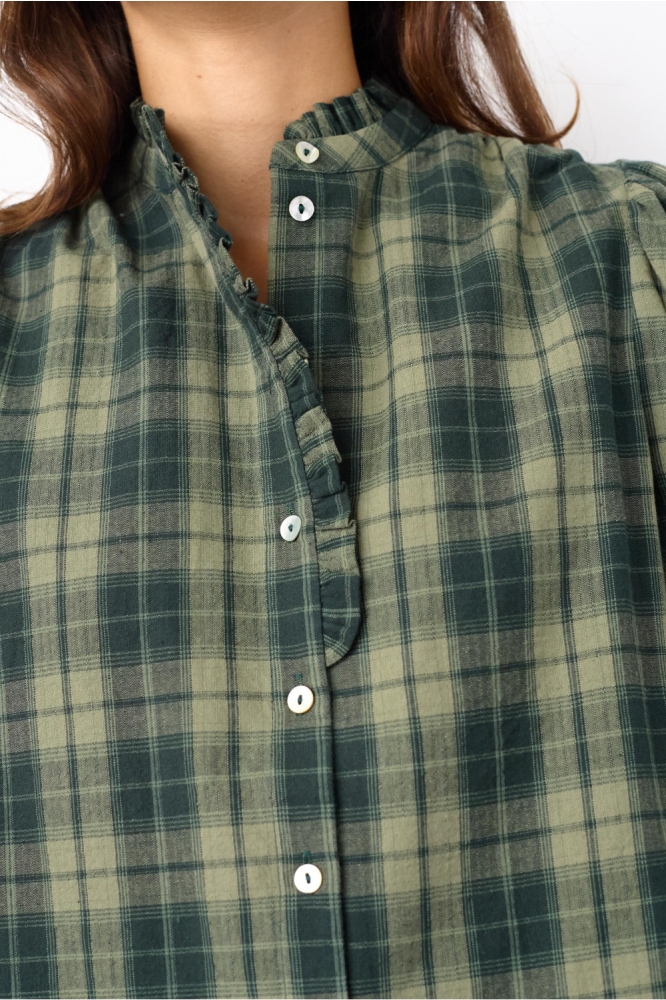 SisterS point groene dames blouse | Close up
