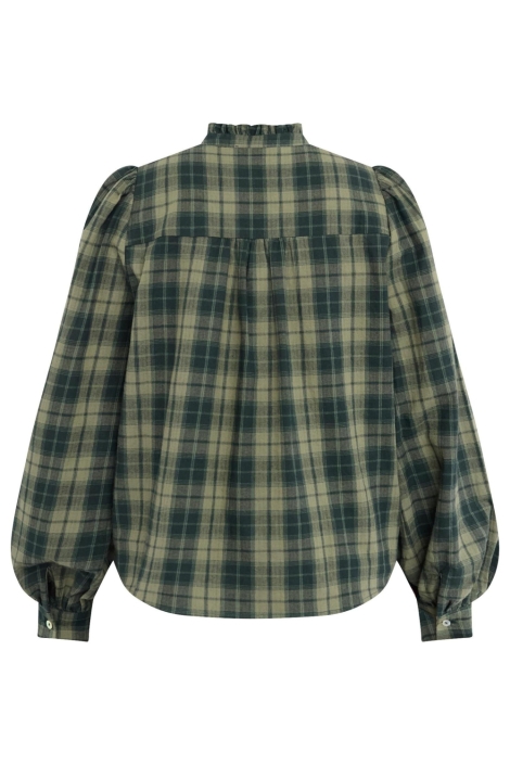 SisterS point groene dames blouse | Achteraanzicht