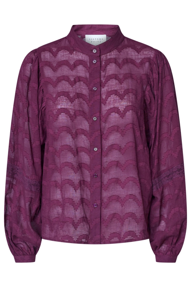 SisterS point bordeaux dames blouse | Vooraanzicht