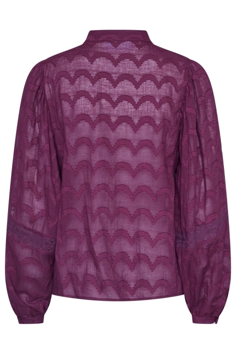SisterS point bordeaux dames blouse | Achteraanzicht