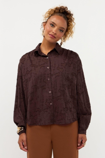 Ydence Blouse BLOUSE WINSLET FS2643 BROWN