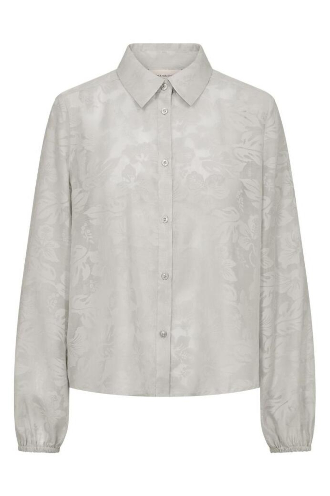 Freequent ecru dames blouse | Vooraanzicht