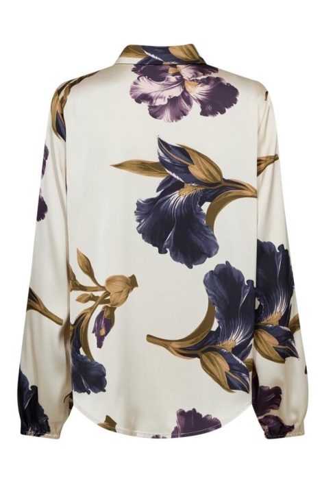 Freequent ecru dames blouse | Achteraanzicht
